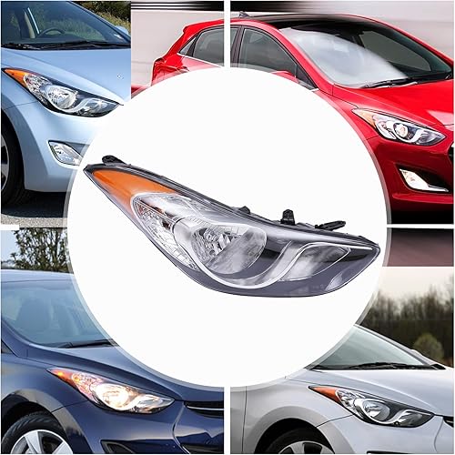 Miniatura 5 de Conjunto de faro halógeno 921023Y000 HY2503161 faro delantero derecho de fábrica para Hyundai Elantra 4 puertas 2011 2012 2013 (lado derecho del