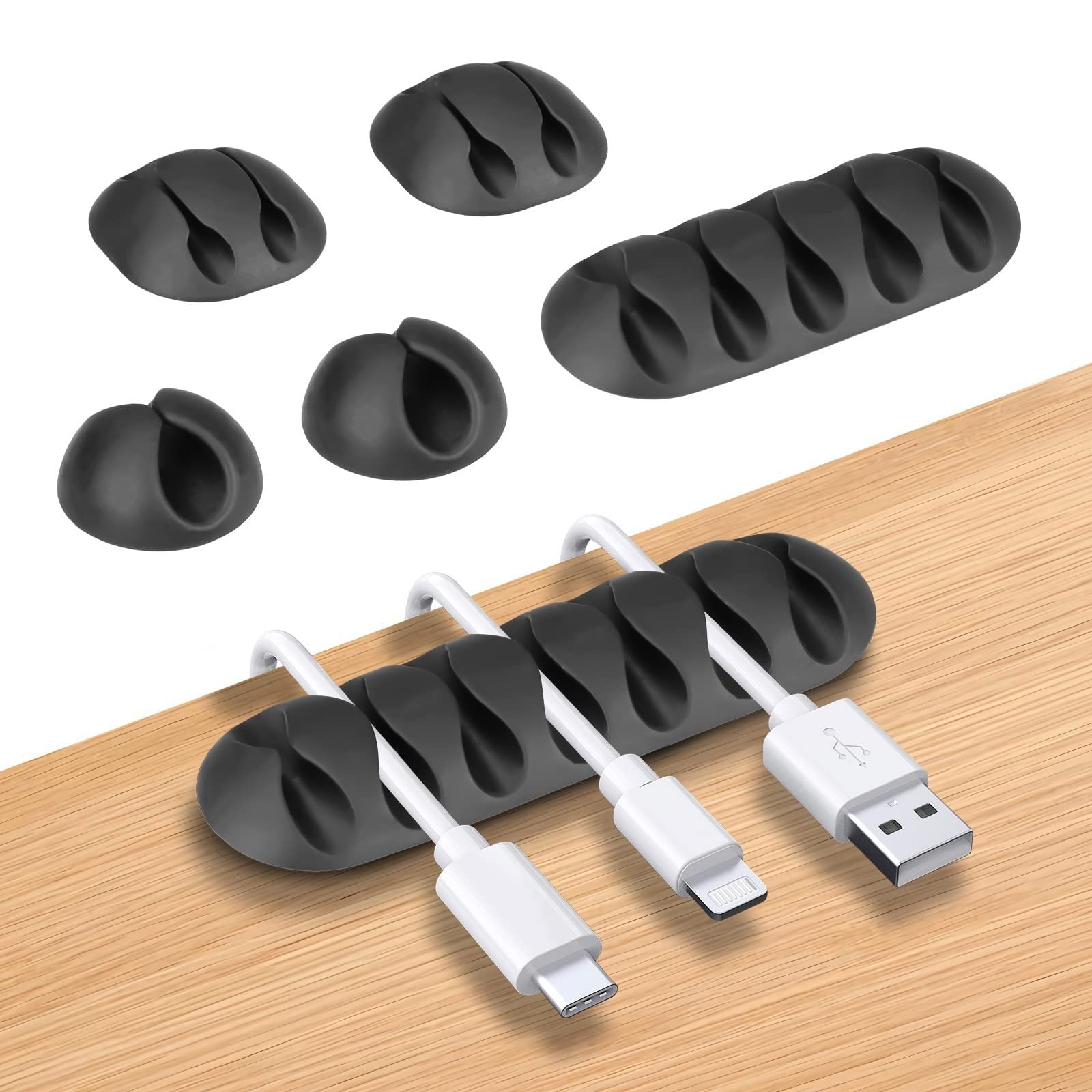 ケーブルクリップ コードクリップ コード まとめる ケーブルクリップ コードクリップ 5個セット コードホルダー 結束