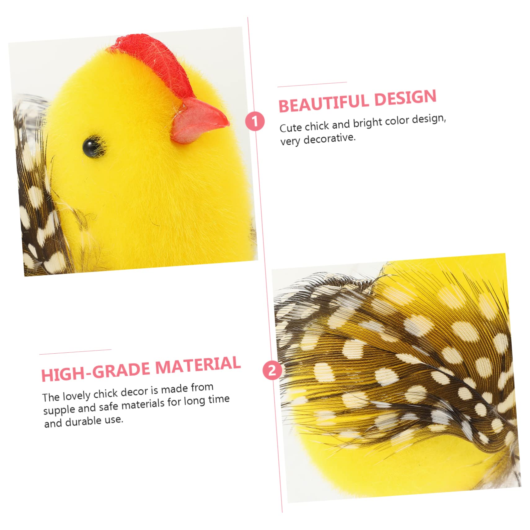 STOBAZA 24pezzi Decorazione Pasquale Figurine Plush Adorabili Per Scrivania e Decorazioni Per La Casa Per e