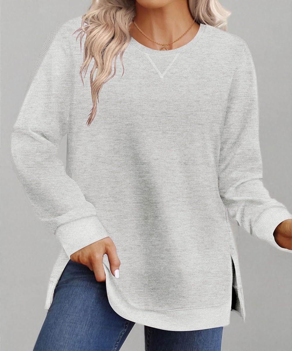TIYOMI Plus Size Sweatshirts for Women Oversized Pullover Crewneck Sweatshirts Long Sleeve Casual Outfits Soft Tops XL-5XL - Image 6