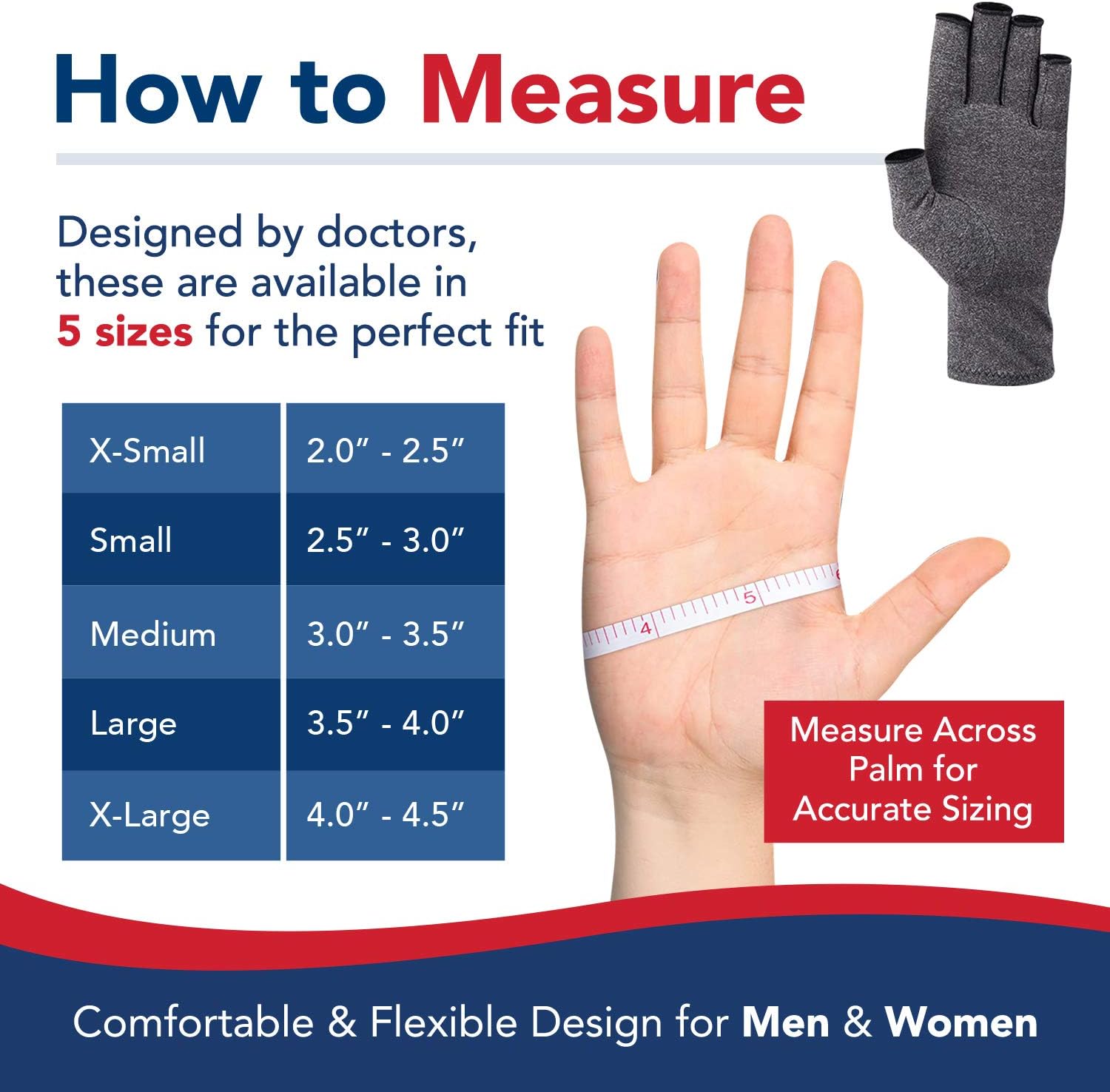 Doctor Developed Compression Gloves / Arthritis Gloves for Women & Men -Listed Class 1 Medical Device: Doctor Handbook Included- Useful for Carpal tunnel relief, Arthritis, Typing, Raynauds, RSI (XL) : Health & Household