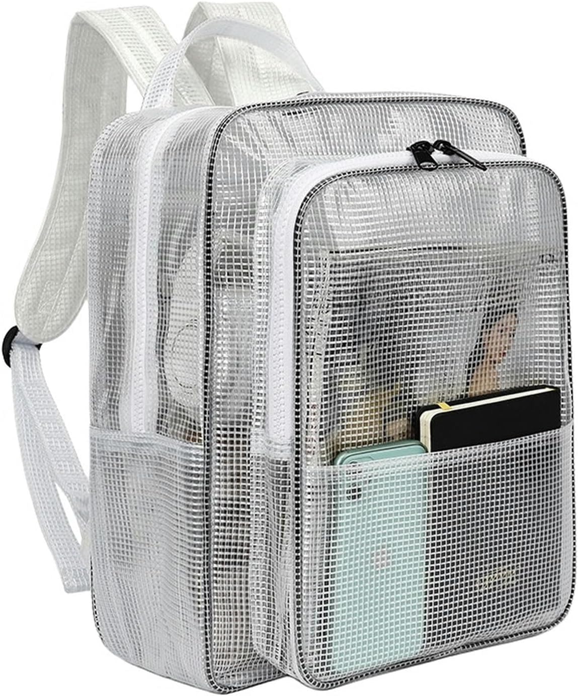 Zaino in rete trasparente, borsa porta attrezzi antistatica e antipolvere, design compatto e leggero, per ingegneri e professionisti
