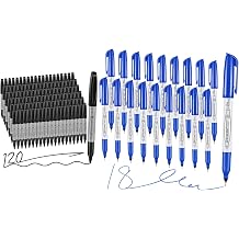 Black Fine Tip and Blue Ultra Fine Point Permanent Markers