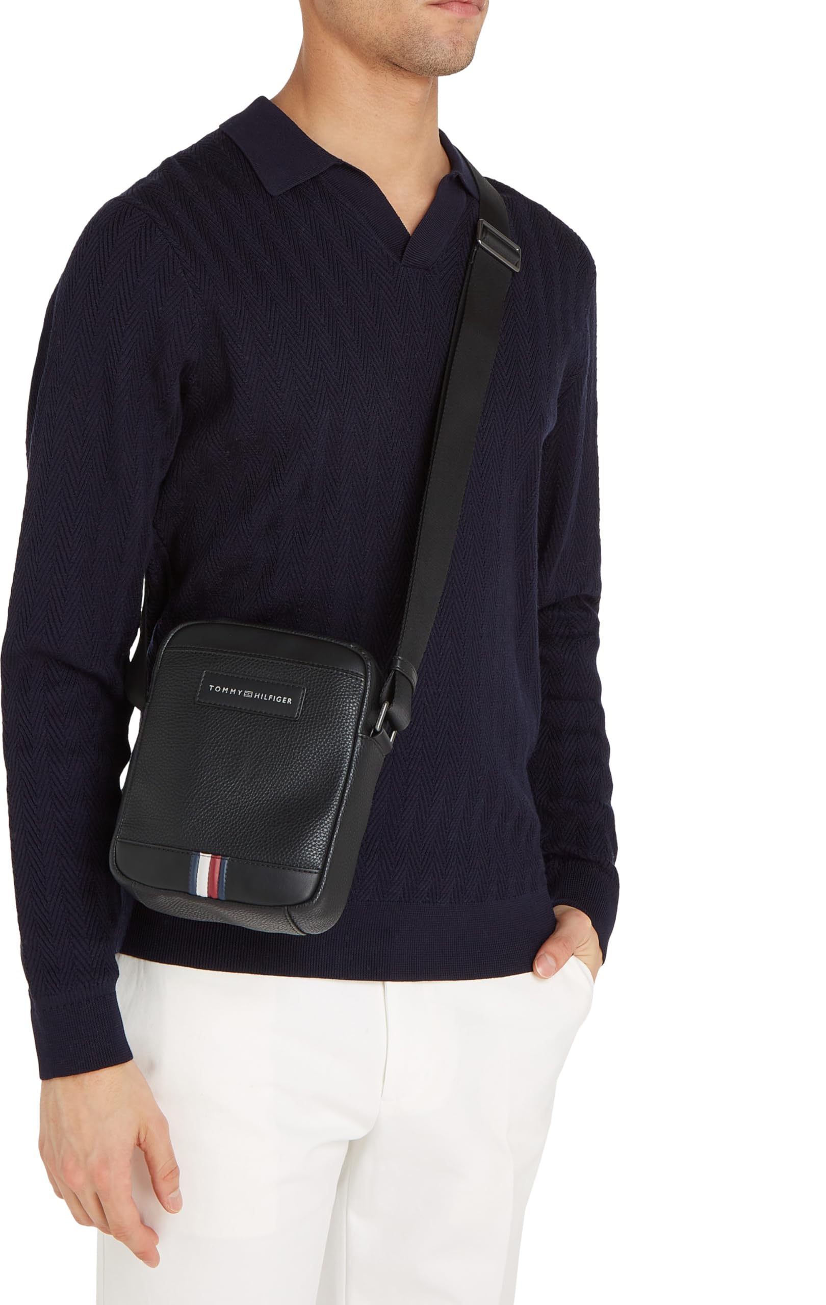 Tommy Hilfiger Sacoche porté épaule cuir PU