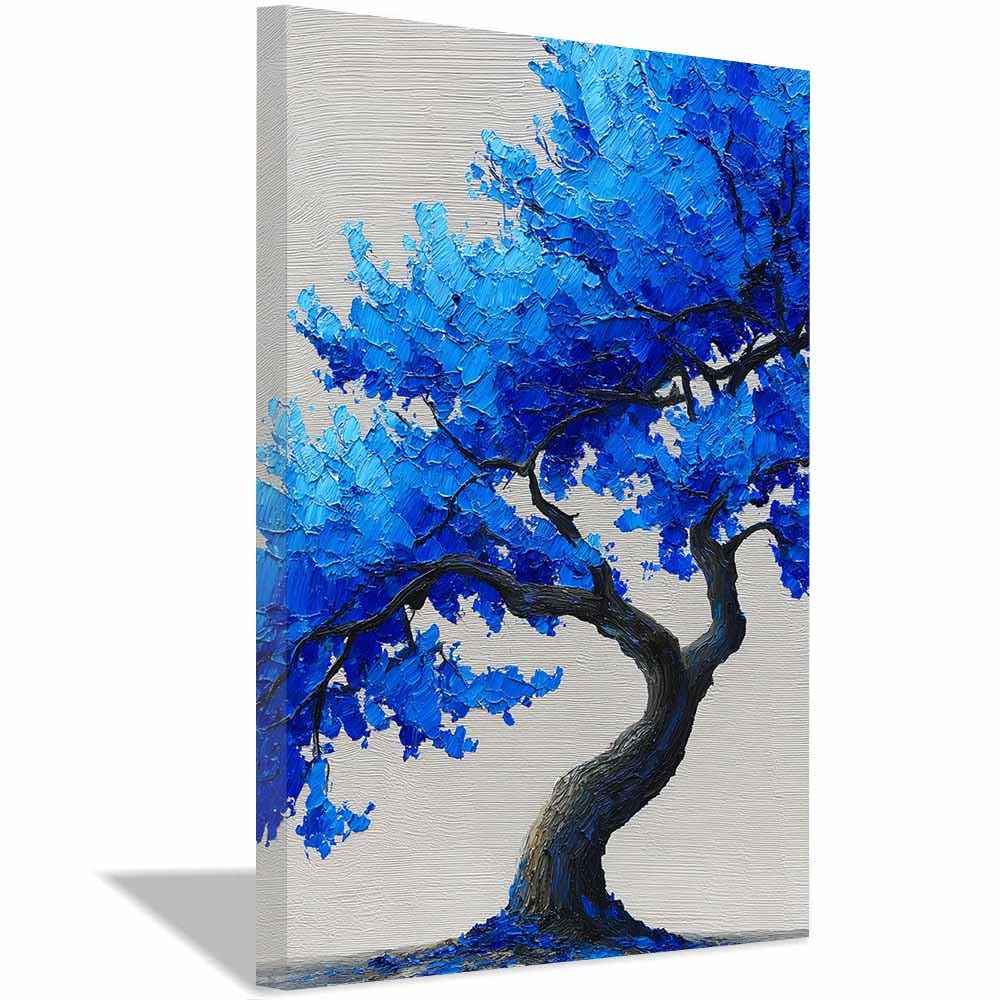 HOQIU Canvas Wall Art Golden autumn Forests tree tree poster, landscape wall art, for Living Room Bedroom Bathroom.(Multicolor)-70x100cm Framed