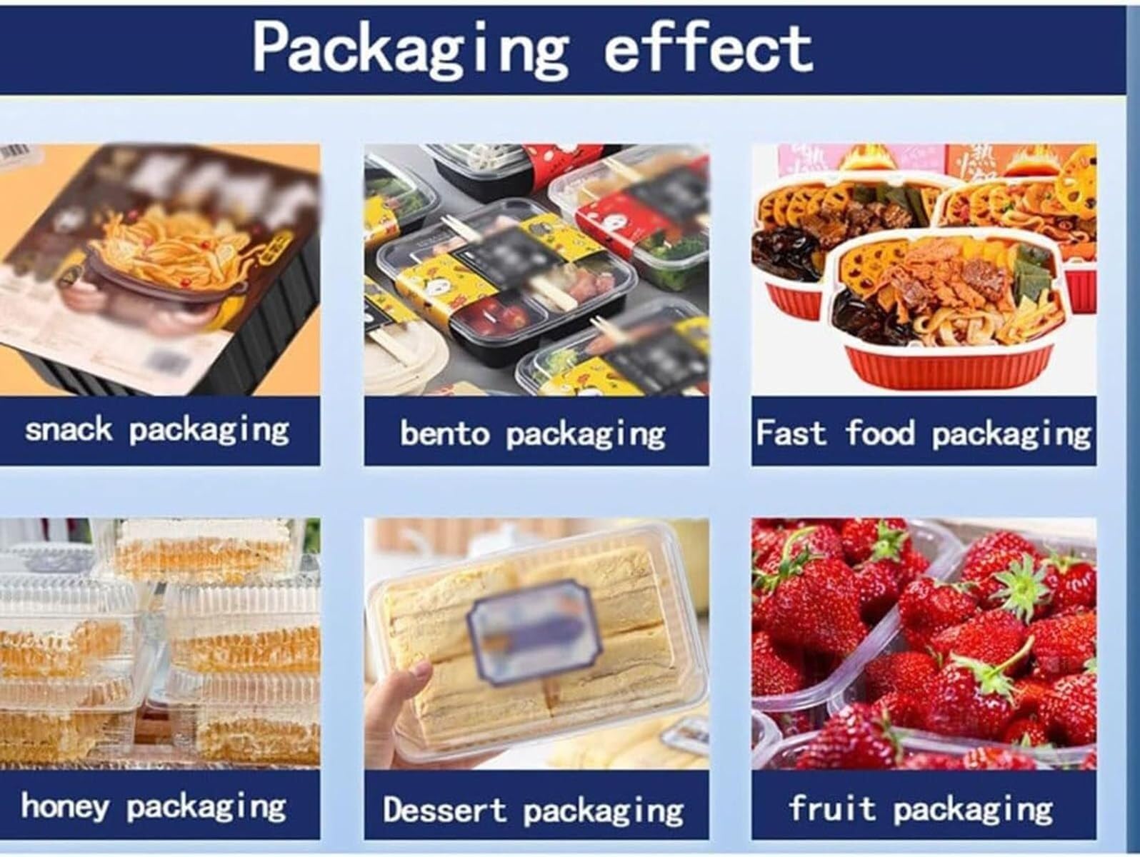 Saldatrice a caldo commerciale per imballaggi alimentari, ideale per gastronomie e asporto