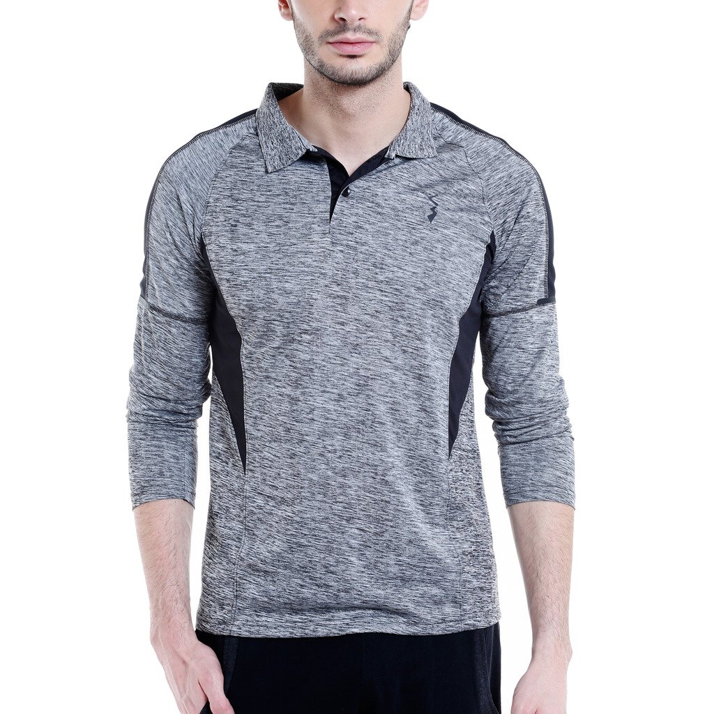 Campus Sutra Maglietta da uomo Dri-Fit Activewear vestibilità normale per abbigliamento casual, maglietta testurizzata con vestibilità comoda e alte prestazioni per l'uso quotidiano