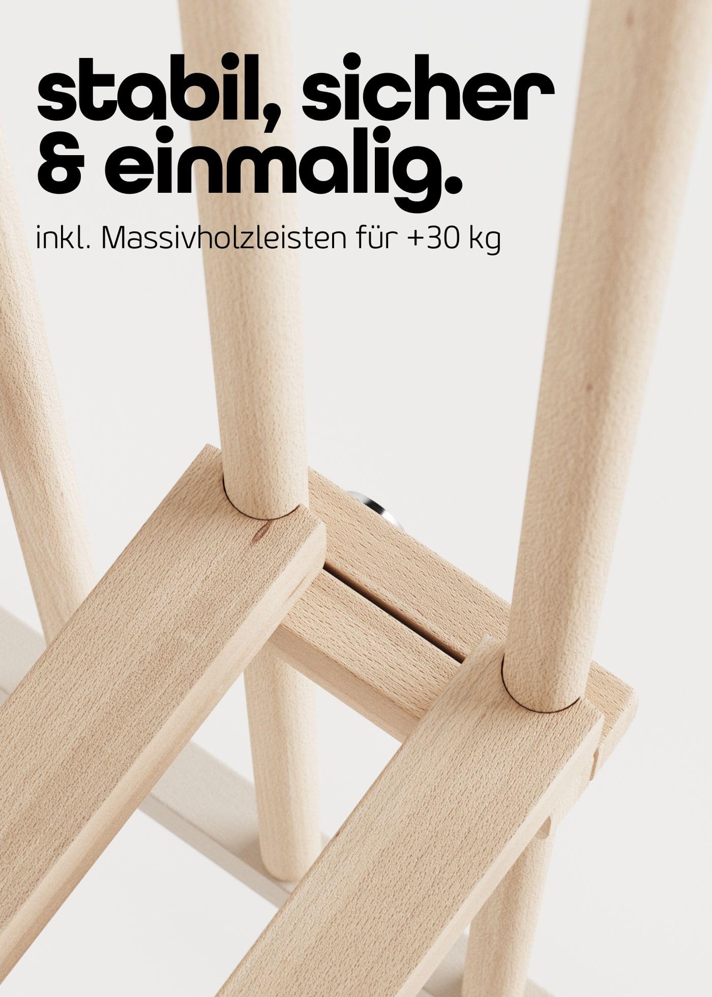 Sämann Laufstall Baby 75x100 cm mit Matratze SleepPlus und Schlupfsprossen | TÜV geprüft | stufenlos höhenverstellbar | Laufgitter Premium | Babybett aus Holz | Krabbelgitter sahara dust/natur
