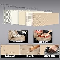 Vista 6 de NS YOLO Fundas de Asiento de Cuero de Cobertura Completa para Coches, SUV y Camiones, Protector de Asiento de Coche, Fundas de Asiento de Automóvil