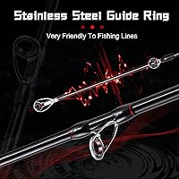 Vista 3 de Sougayilang Baitcasting Fishing Rod and Reel Combo, Medium 6'/7' Low Profile with SuperPolymer Handle Cast-Derecha-7'0''-Medium