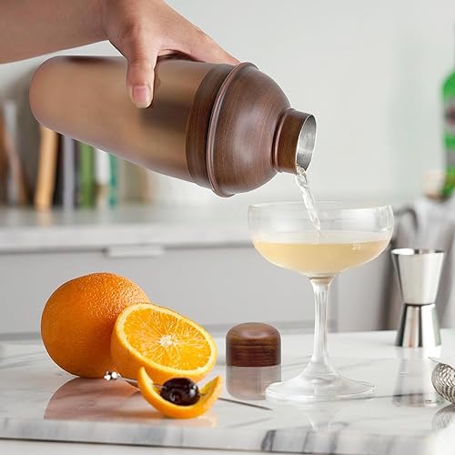 Miniatura 3 de Coctelera de lujo de acero inoxidable de 28 onzas con colador integrado y coctelera de bar, coctelera de Martini para barman - Mezclador de bebidas