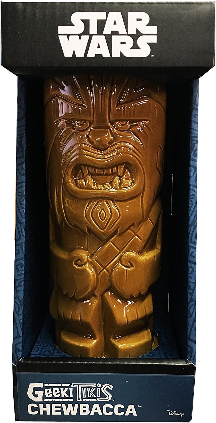 ThinkGeek Geeki Tikis Chewbacca 14-Ounce Ceramic Drinking Mug - Officially-Licensed Star Wars Merchandise