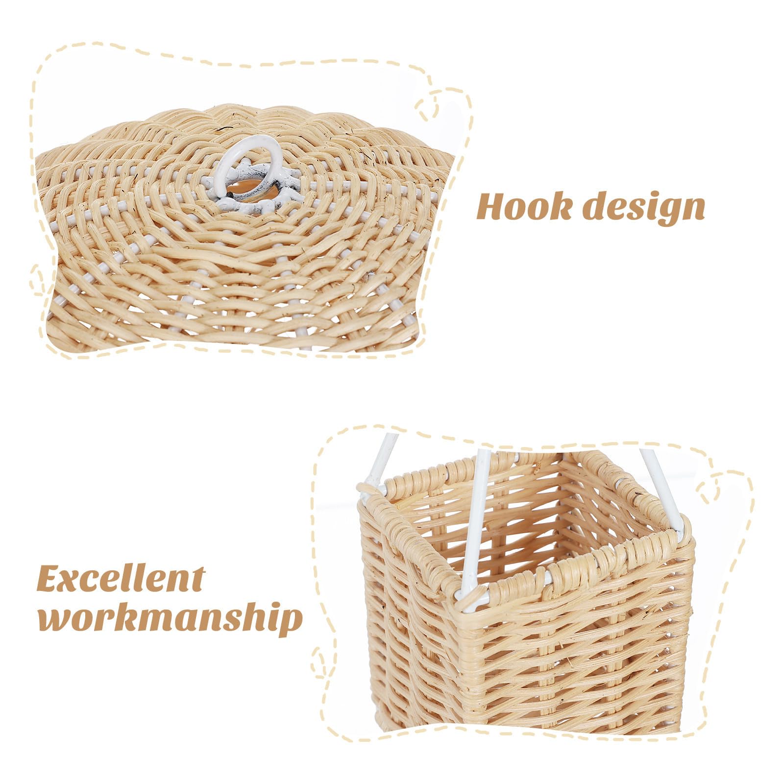 1pieza Rattan-Woven Hot Air Balloon Decor para Home Crafts Photo Prop para Bodas Navidad y Fiesta Infantil