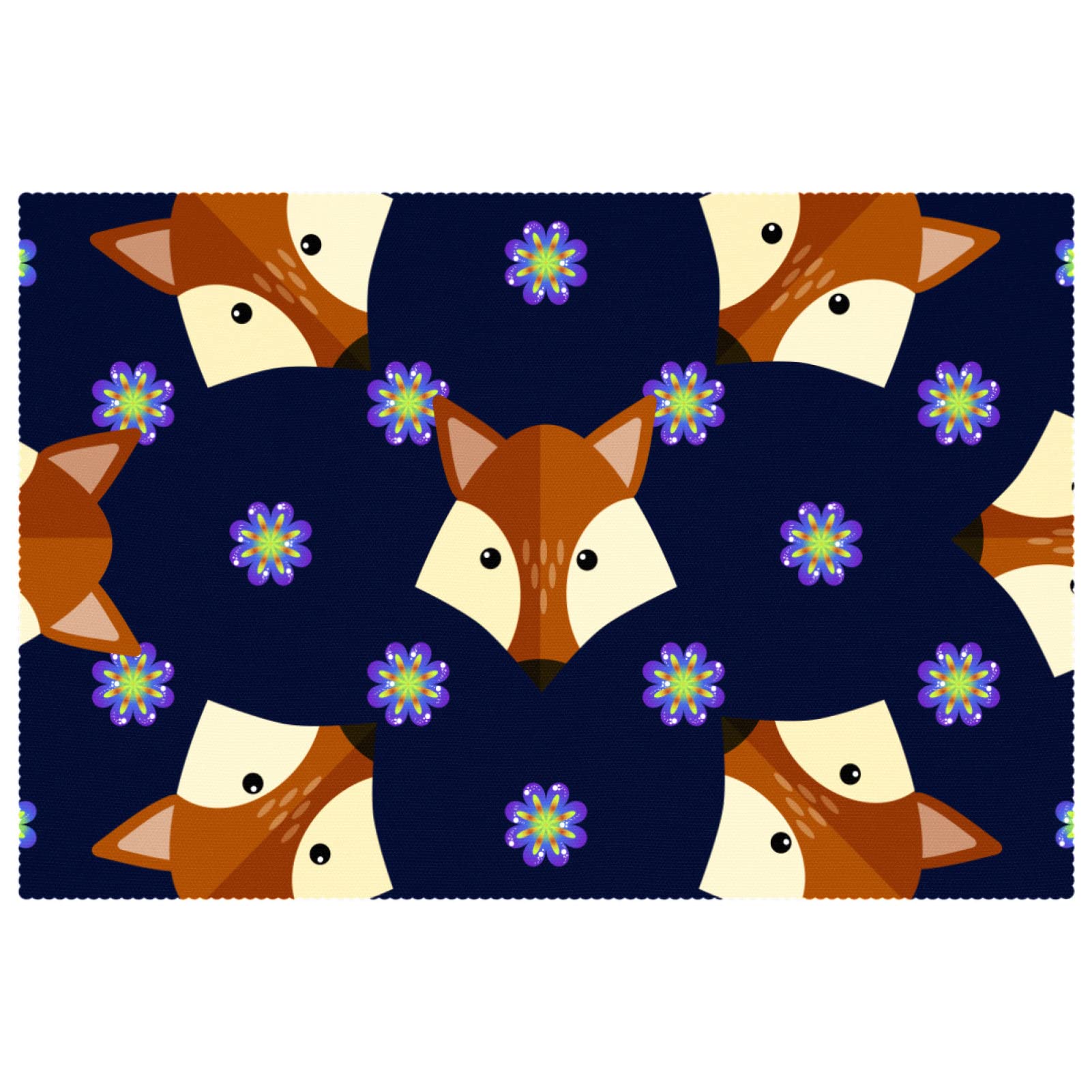 Sets de table fleurs de renard pour repas de famille chaleureux