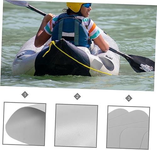 Miniatura 4 de Kisangel 6 unids kayak reparación subsidio inflable canoa kayaks inflables cinta adhesiva reparación canoa parche cinta de sangre
