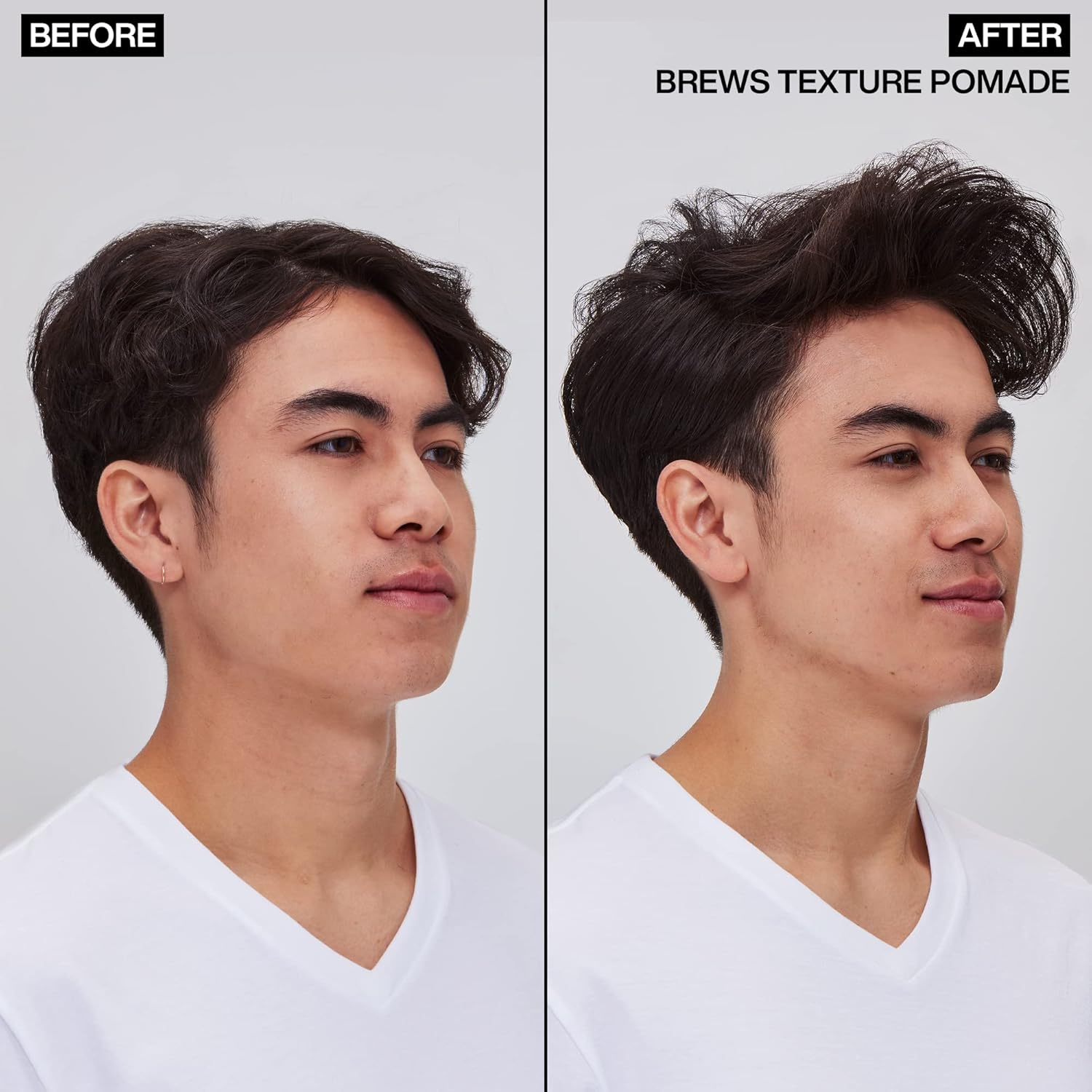 Redken Brews Texture Pomade For Men For All Hair Types - Maximum Strong Hold, Natural Matte and Low Shine Finish With No Crunch Styling and Sculpting - Image 4