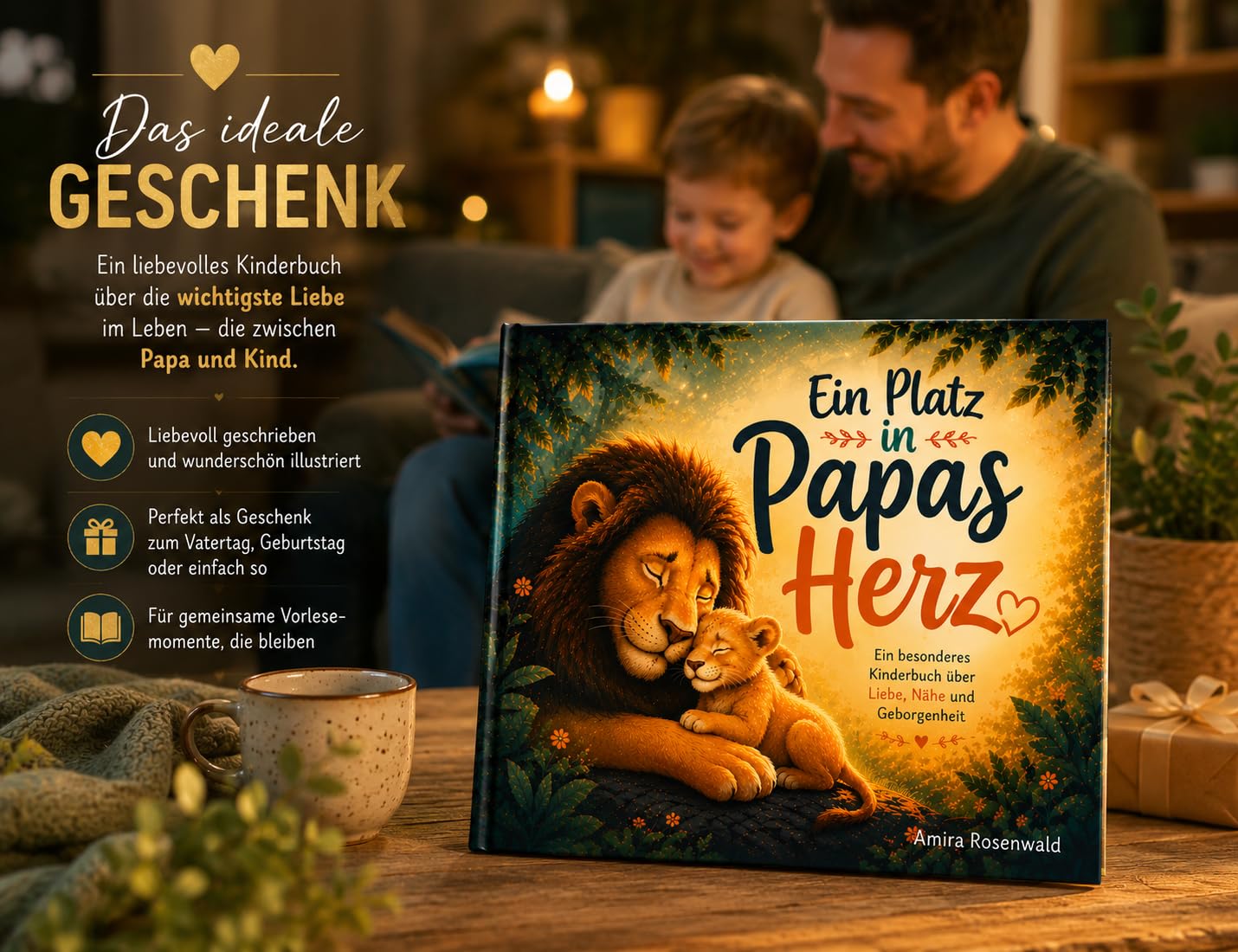Ein Platz in Papas Herz: Ein besonderes Kinderbuch über Liebe, Nähe und Geborgenheit