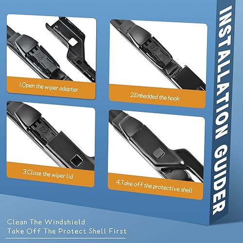 Miniatura 5 de MIKKUPPA Limpiaparabrisas de repuesto para Mercedes-Benz 2013-2016 GL350 GL450, 2012-2015 ML350 ML550 ML63-26 pulgadas23 pulgadas12 pulgadas,