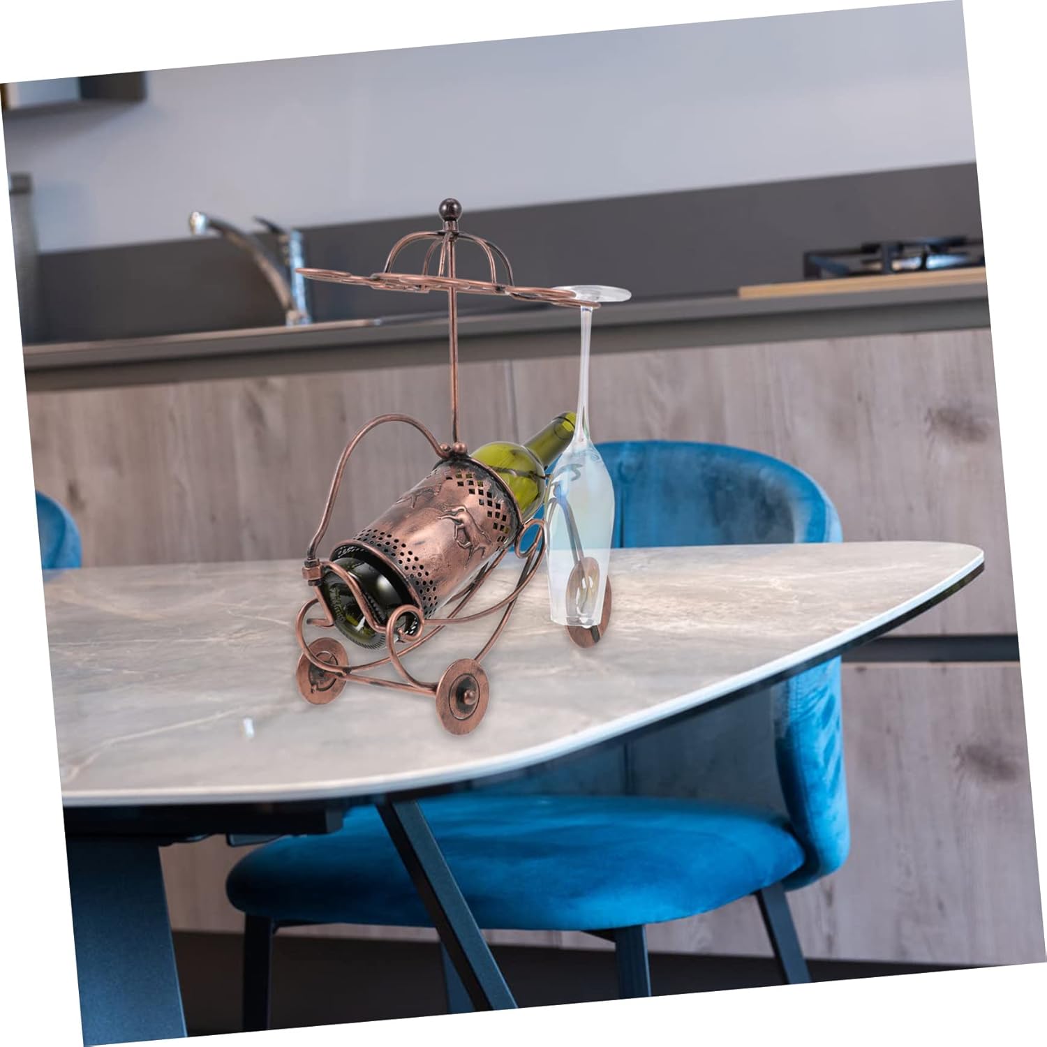 Ciieeo Wine Bottle Shelf Wine Rack Bottle Storage Holder Stylish for Home Kitchen Bar