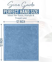 Vista 309 de DAN RIVER Juego de 4 toallas de baño, 27 x 54 pulgadas, 100% algodón, más grandes y ligeras, de secado rápido, súper suaves y absorbentes, toallas