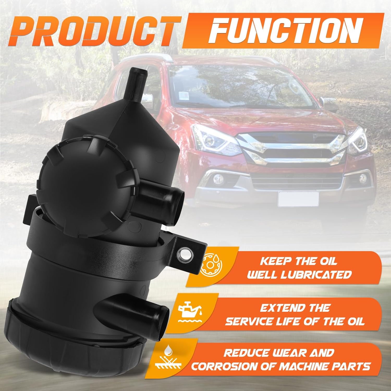 Oil Catch Can Kit Compatible with Isuzu D-Max Dmax MU-X Mazda BT50 2020/21-on 3L TD 4JJ3, Replace#OS-PROV-44
