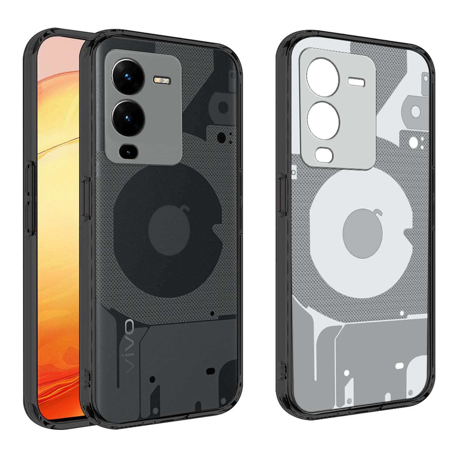 Hello Zone Back Cover Case for Vivo V25 Pro (Designer Matte Finish Soft Transparent)-Smoke Grey Transparent (B0D22N116M) Amazon Price History, Amazon Price Tracker