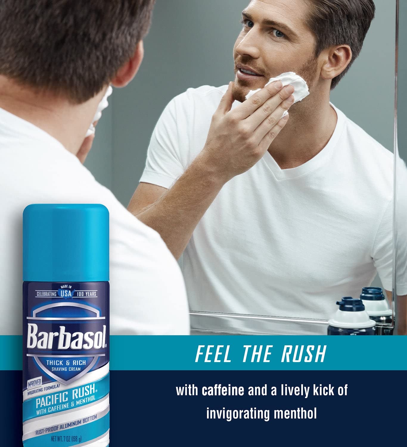 Barbasol Beard Buster Thick & Rich Shaving Cream Pacific Rush 7oz. (Pack of 12)