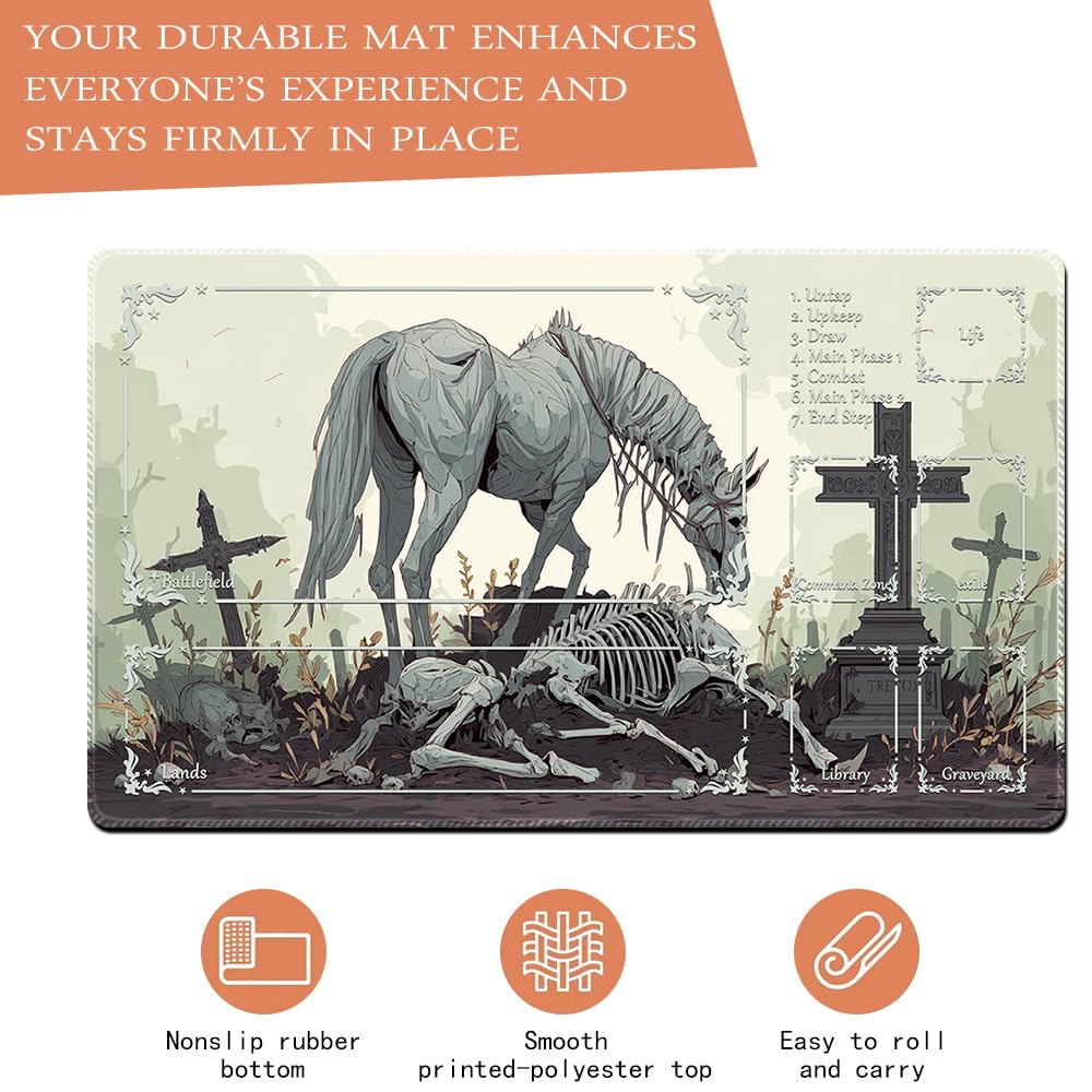 MTG Playmat,With Waterproof Storage black Bag Szie 60 x 35CM - Image 3