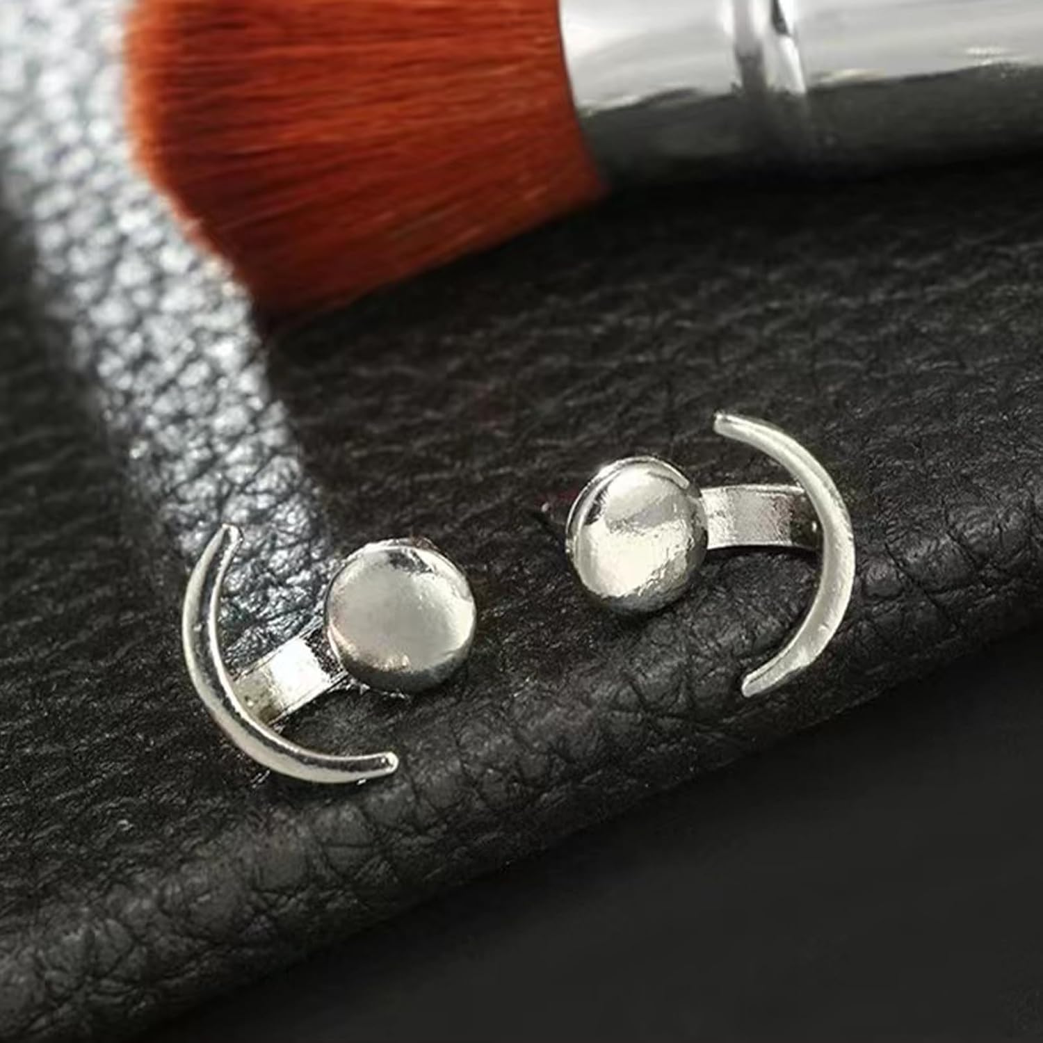 Vintage Moon Ear Jacket Earrings Gold Minimalist Stud Earrings Minimalist Celestial Earrings Jewelry for Women - Image 3