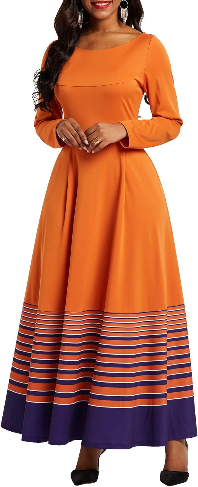 mid calf a line dresses