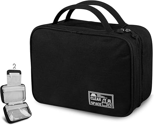 Bolsa de aseo colgante, bolsa de viaje de gran capacidad para artículos de tocador, tela Oxford impermeable, organizador de maquillaje, bolsa de