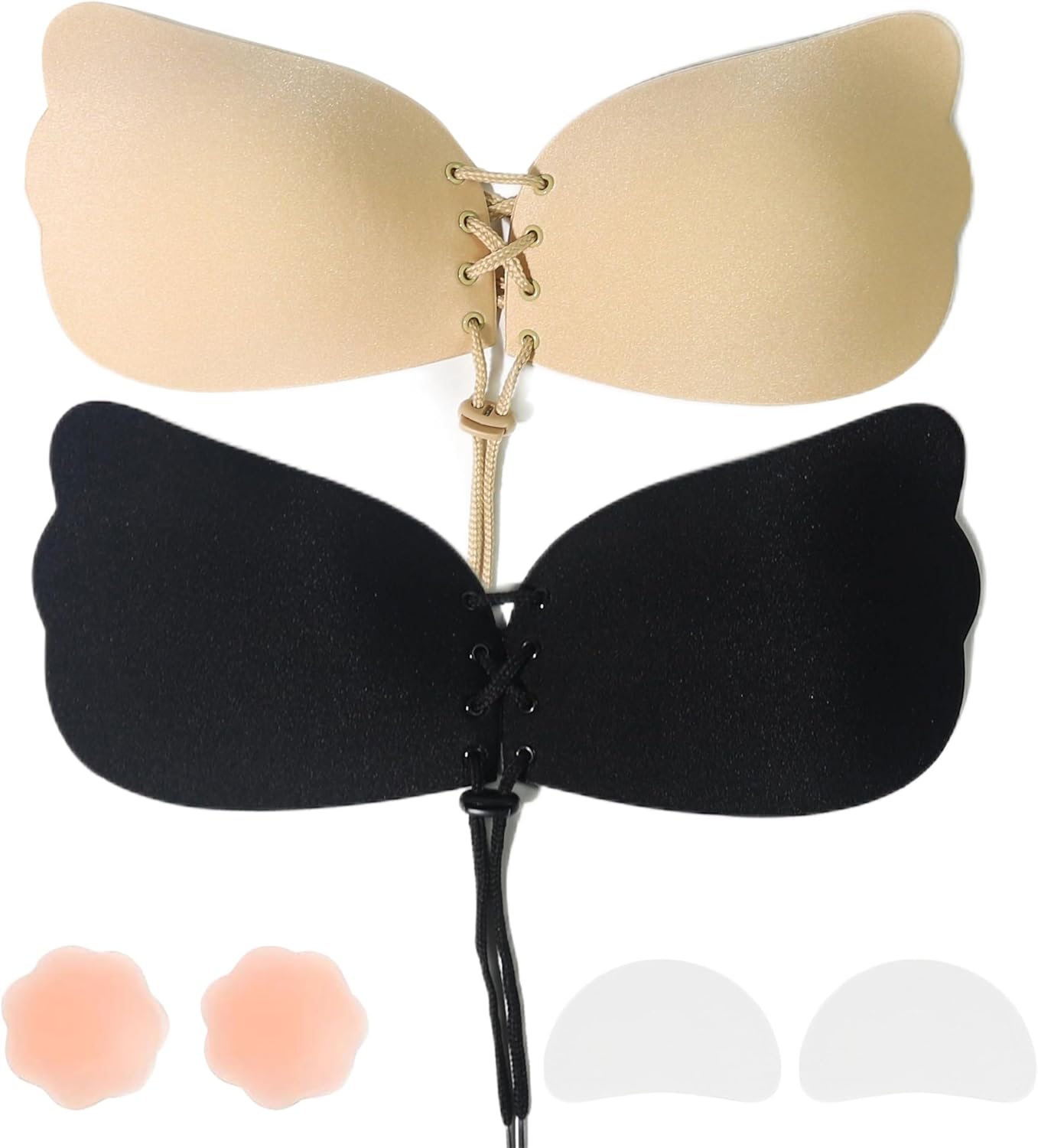 Sticky Push-Up Adhesive Strapless Bra – 2 Pairs