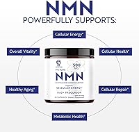 Vista 4 de Suplemento NMN de 500 mg 99% puro Precursor de NAD+ para energía celular, longevidad, reparación y apoyo al envejecimiento saludable Probado por