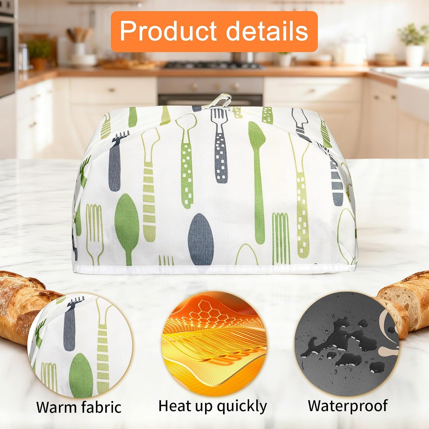Bread Proofer Mat with Insulated Lid, Winter Sourdough Dough Proofing Box, for Bread Making,Sourdough Warmer,Yogurt