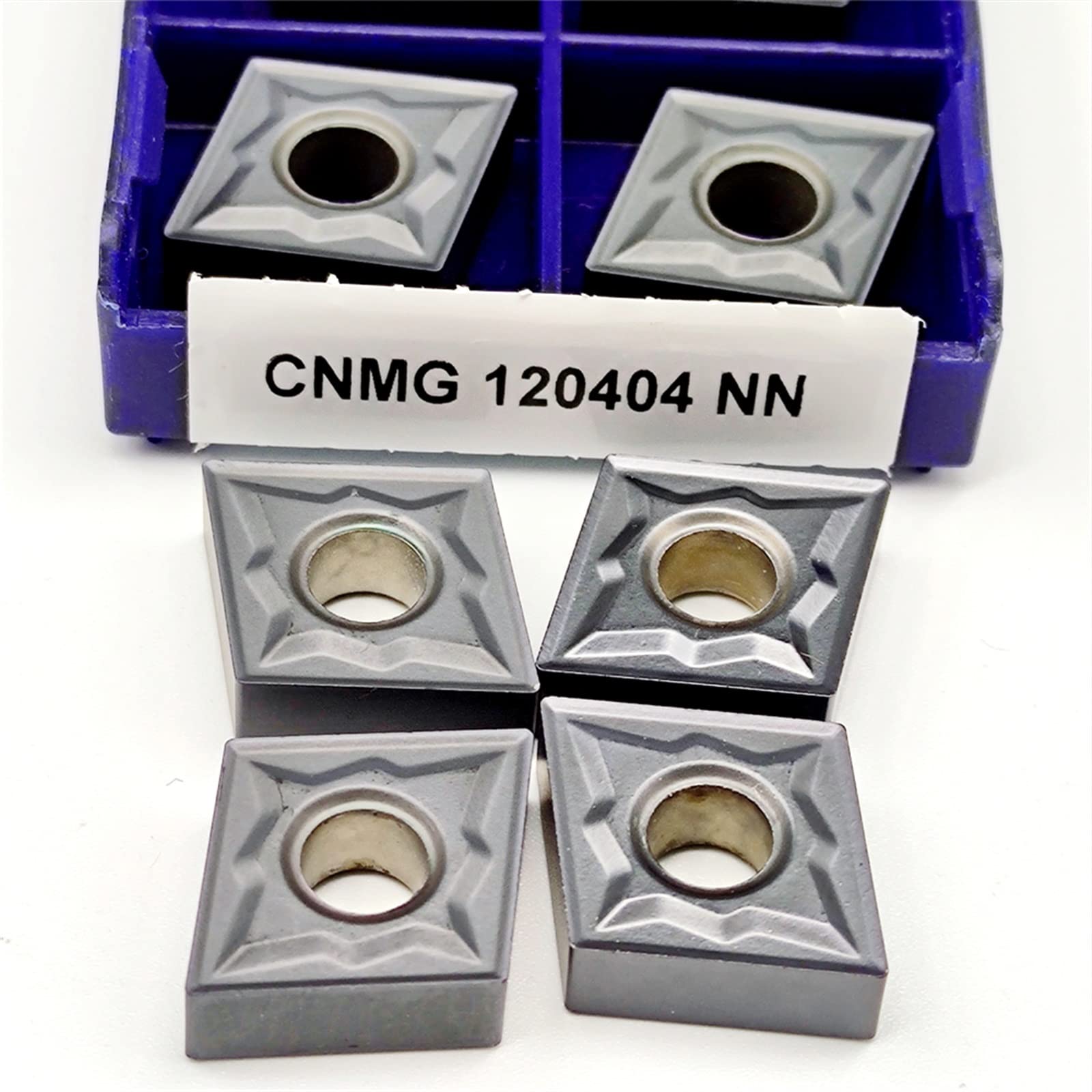 Herramienta de torneado de Metal de procesamiento, 10 Uds., CNMG120404 NN LT10, Insertos de fresado de Hoja de aleación Dura, CNC de carburo