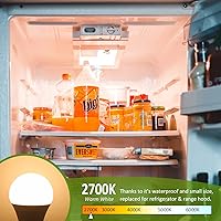Vista 3 de LED Range Hood Light Bulbs Replacement, 40 Watt Equivalent, LED Appliance Bulb for Refrigerator/Stove Hood/Fridge, 2700K SOFE White, E26 Base