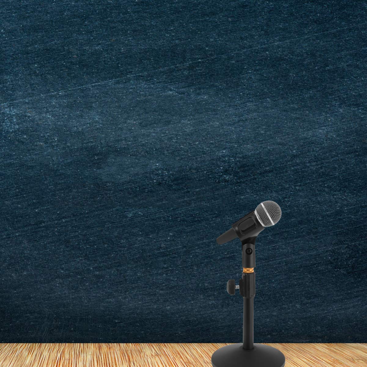 Abaodam Base Rotonda per Supporto Microfono Mensola da Tavolo per Broadcasting Supporto Elevabile per Podcasting Riunioni Online Registrazione Canto Leggero e Trasportabile