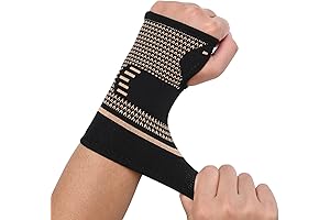 Copper Infused Wrist Compression Sleeves: Optimal Support and Comfort
