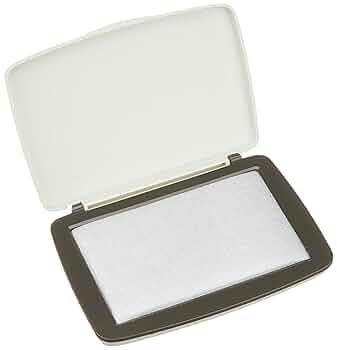 【クーポン配布中】(まとめ) サンビー スタンプ台 顔料系 中型 銀 SA-29 1個 【×10セット】
