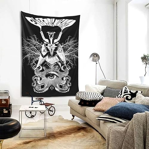 Miniatura 3 de USHNIH Tapiz de mago eléctrico, mural para colgar en la pared, decoración para el hogar, manta decorativa para ropa de cama, tapiz de 60 x 40