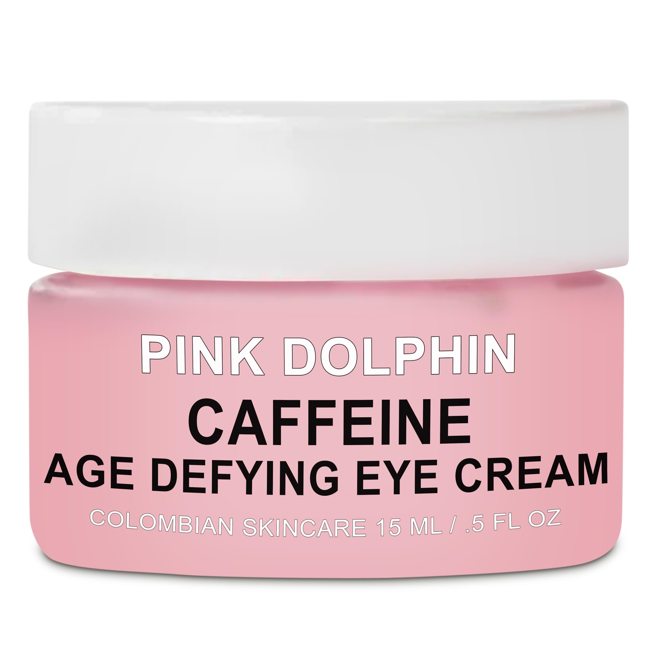 - Pink Dolphin Caffeine Eye Cream – Anti-Aging Eye Treatment for Dark Circles, Puffiness & Fine Lines – Hydrating Formula with Caffeine & Hyaluronic Acid Skincare - 0.5 fl oz