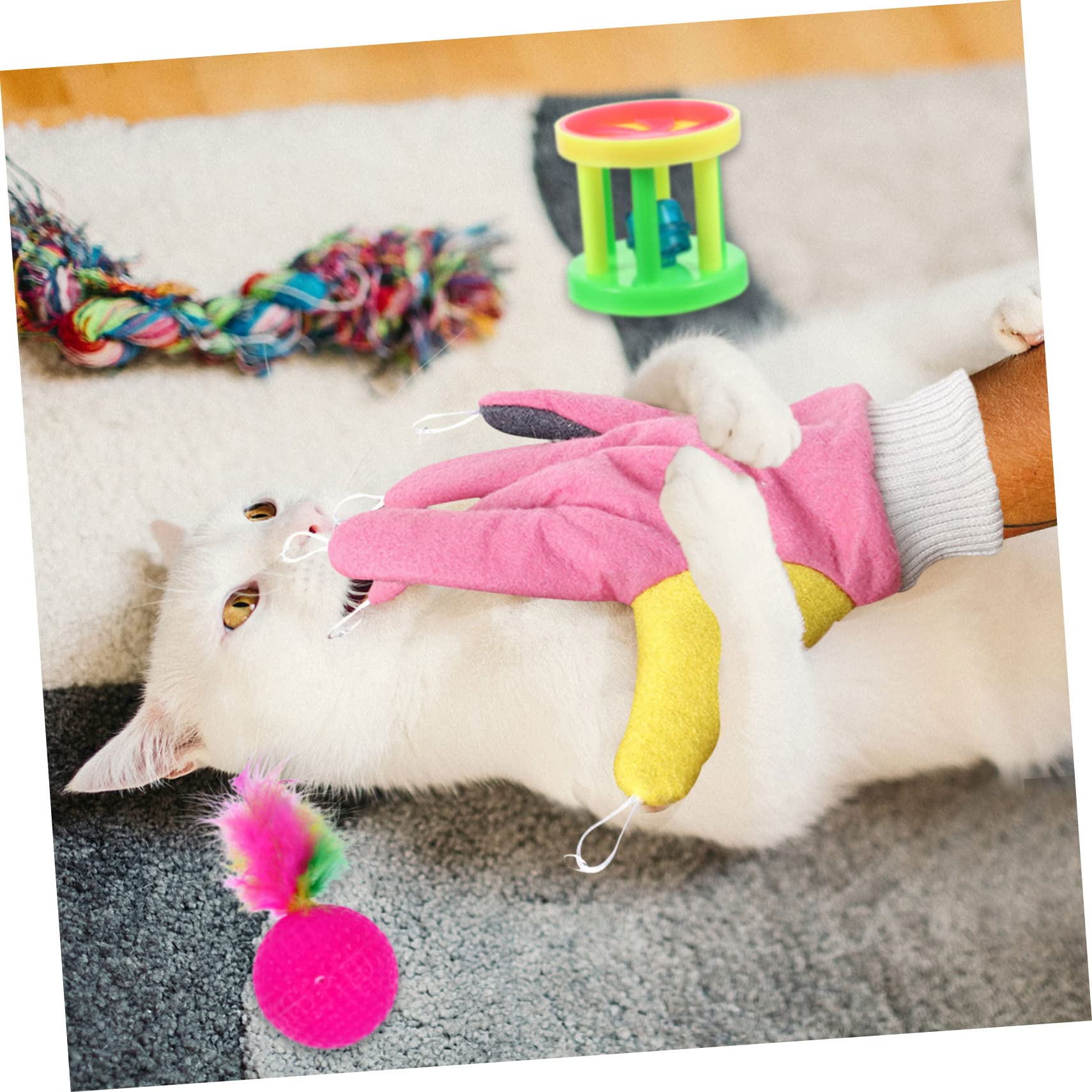 VANZACK 40 Piezas Juego de Navidad para Mascotas Bolas de Juguete para Gatos Juguetes para Mascotas mancuerna Cat Toys Juguetes para Gatos Juguetes Gatos Rompecabezas de Gato