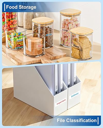 Vista 7 de BOYEEZON Paquete de 5 cintas de color laminadas de 0.019 in, compatibles con Brother P Touch TZe-131, 132, 133, 232, 233, 0.47