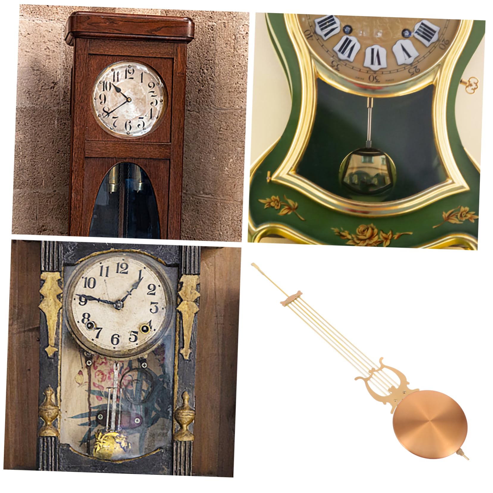 HOMSFOU Orologio da Parete Ingranaggi Industriali Orologio da Parete Retrò Stile Misura Decorativo per Camera da Letto Cucina Soggiorno