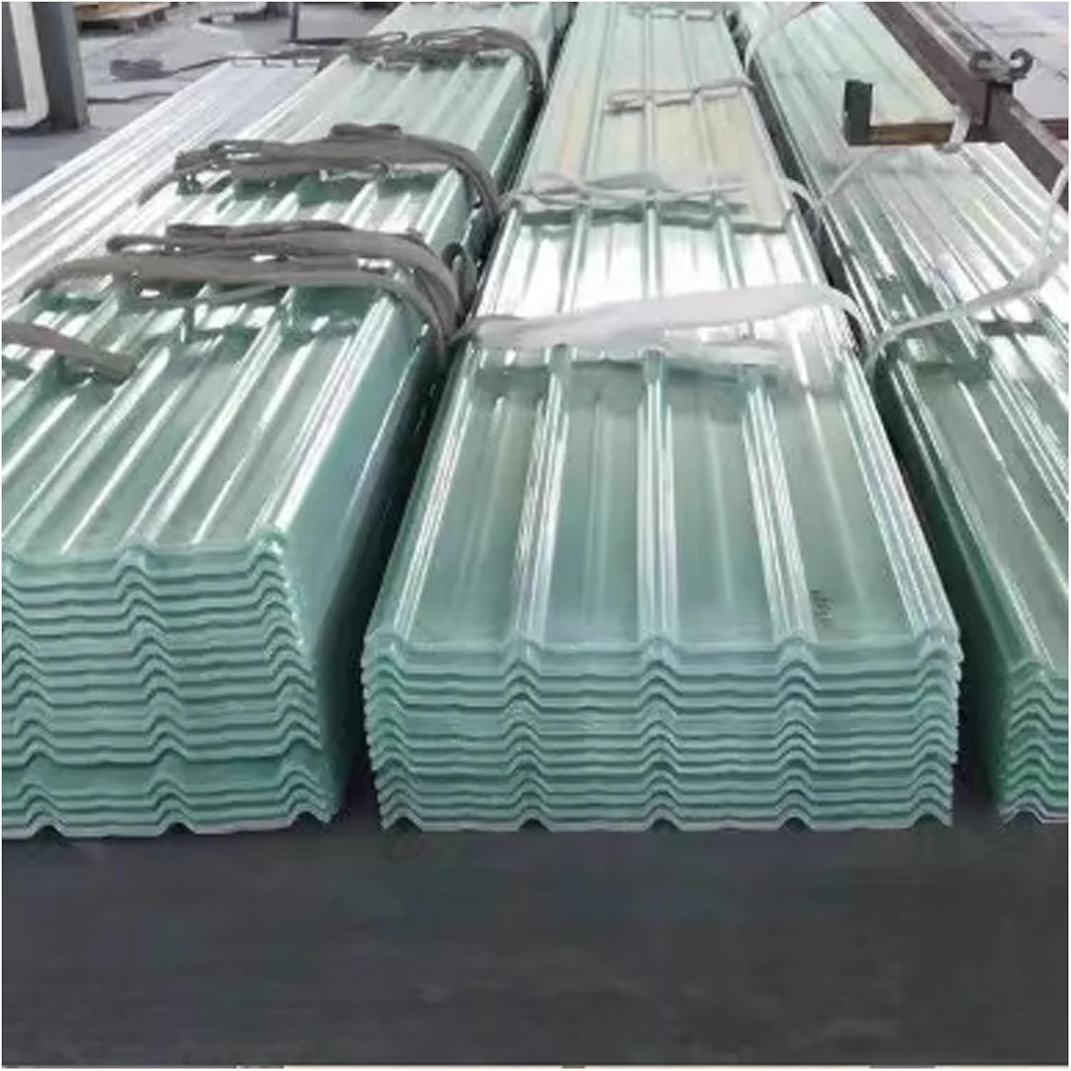 Hojas de techo corrugadas transparentes FRP de 0,9x1,5m para cocheras