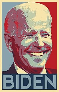American President Joe Biden Illustration - United States Political Pop Art Poster Print (11x17 inches)