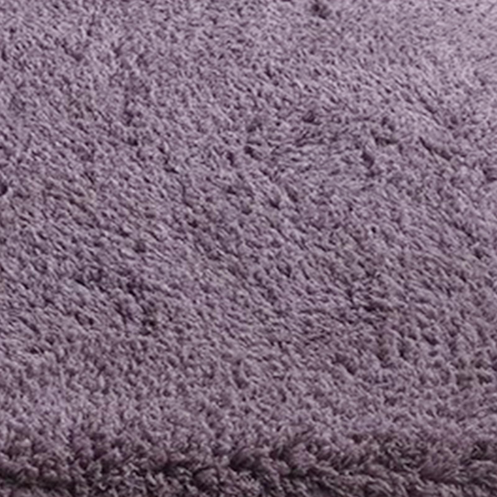 Tapis en peluche doux anti-glisse gris violet pour salon chaleureux