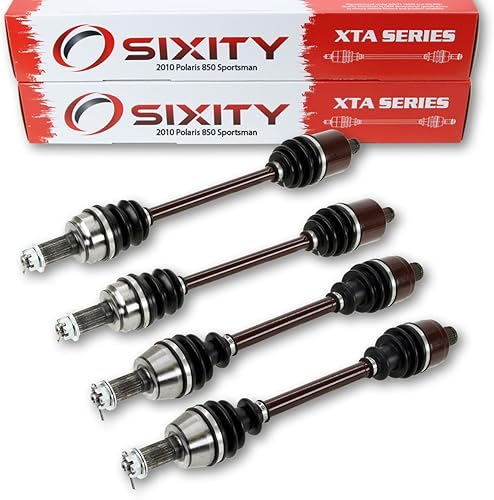 Sixity 2010 Polaris 850 Sportsman 4X4 Eje delantero trasero izquierdo derecho cuatro conductores pasajeros A10DX85AL AF EPS Touring lado completo disponible en Yaxa El Salvador