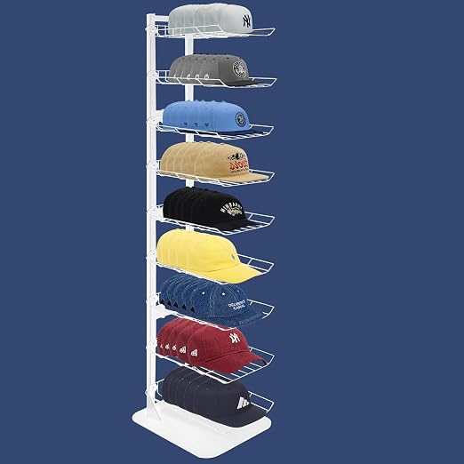 Amazon.com: koretech Hat Display 9 Tier, Hat Rack Stand Up to 70 Caps ...