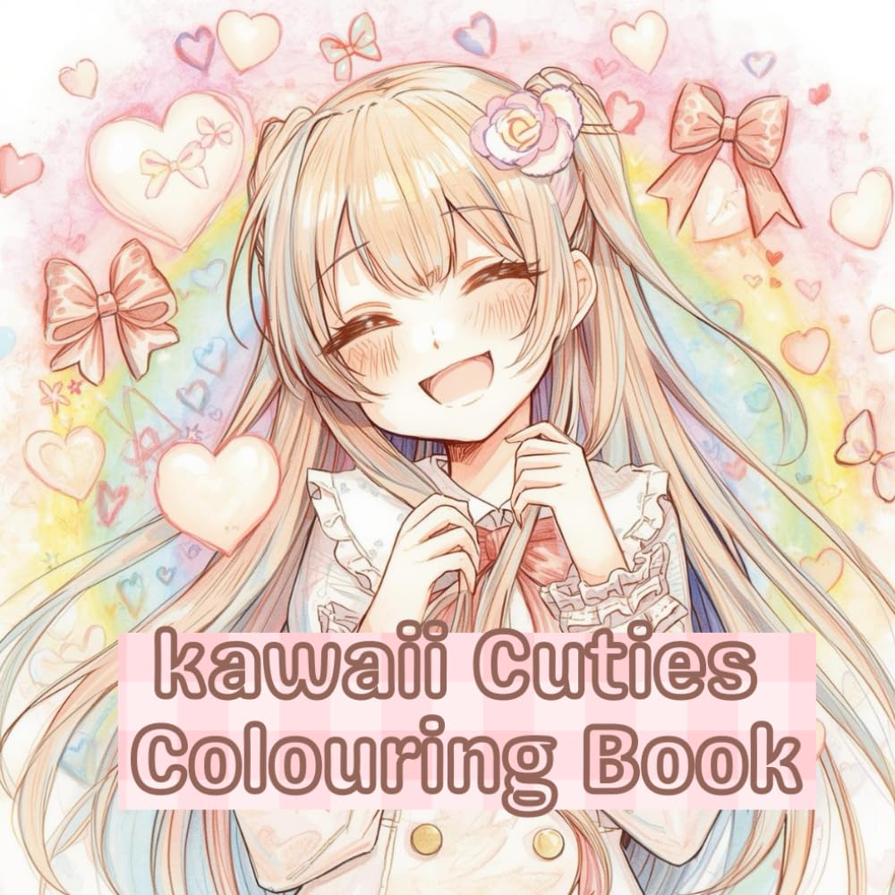 Kawaii Cuties: Adorable Cute Girl Colouring Pages for Fun
